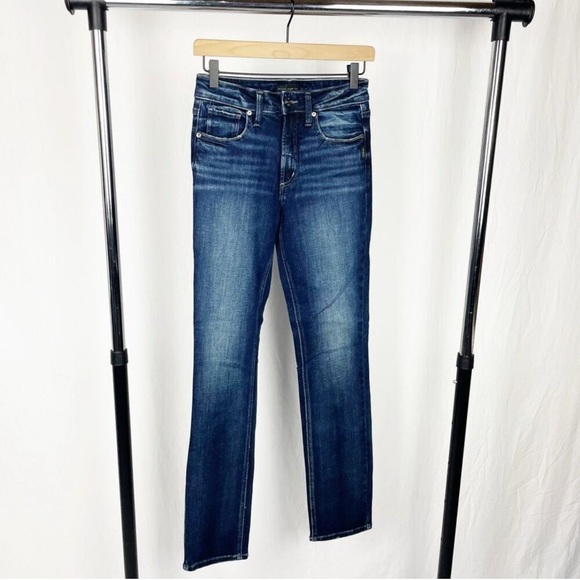 Silver Jeans Co size 27 most wanted straight blue jeans denim - Picture 4 of 6